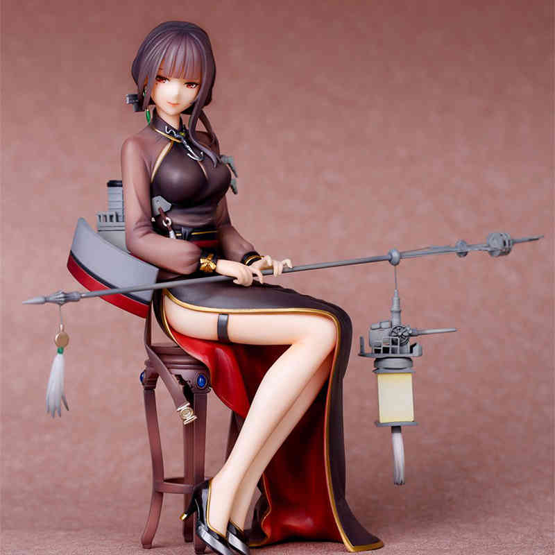 

Myethos Warship Girls R Light Cruiser Yat Sen PVC Action Figure Anime Sexy Figure Model Toys Collection Doll Gifts X0503, No retail box