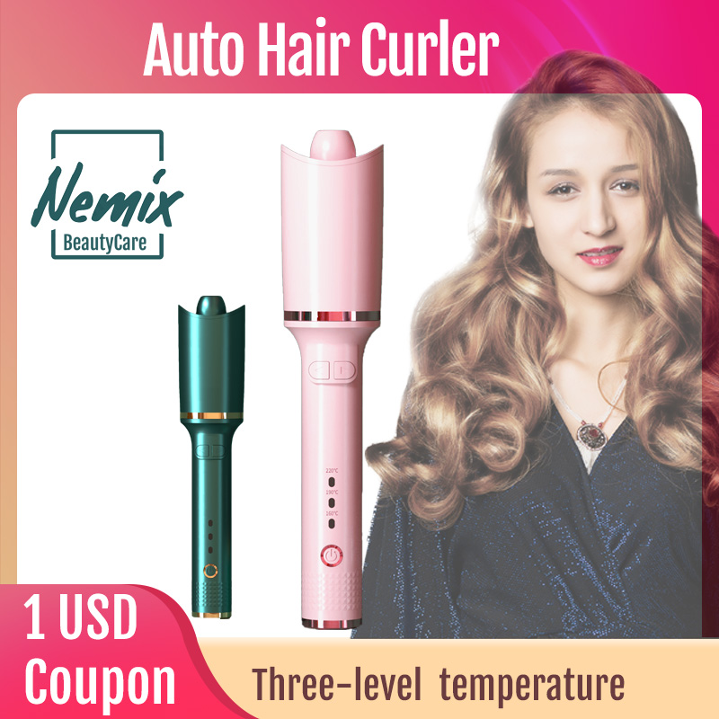 

Spiral Waver Hair Curler Electric Magic Curling Iron Automatic Styling Machine Rotating 2021 New Fashion Design