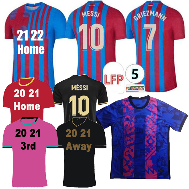 

MESSI 21 22 Soccer Jersey ANSU FATI F.DE JONG 7 GRIEZMANN 2021 COUTINHO SUAREZ MALCOM PIQUE VIDAL Men Women football shirts, Black;yellow