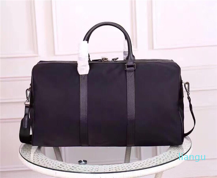 wholesale New canvas duffel Bags for men top quality classic travel luggage bag for man totes leather handbag fashion duffle bag-image-725679191