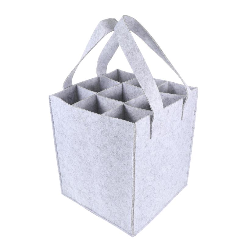 

Gift Wrap 1pc Simple Themed Bottle Pouches Dining Table Cover (Light Grey)