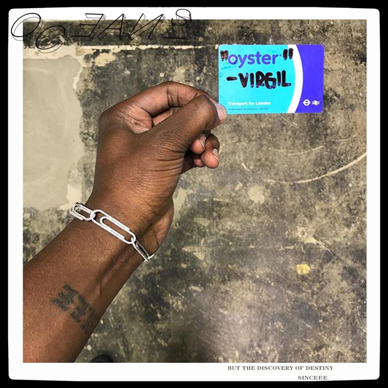 

SexMara 20FW Punk Hip Hop Design Simple Exaggerated Paperclip Bracelet DIY Chain For Women Men Girls Party Jewelry Link,