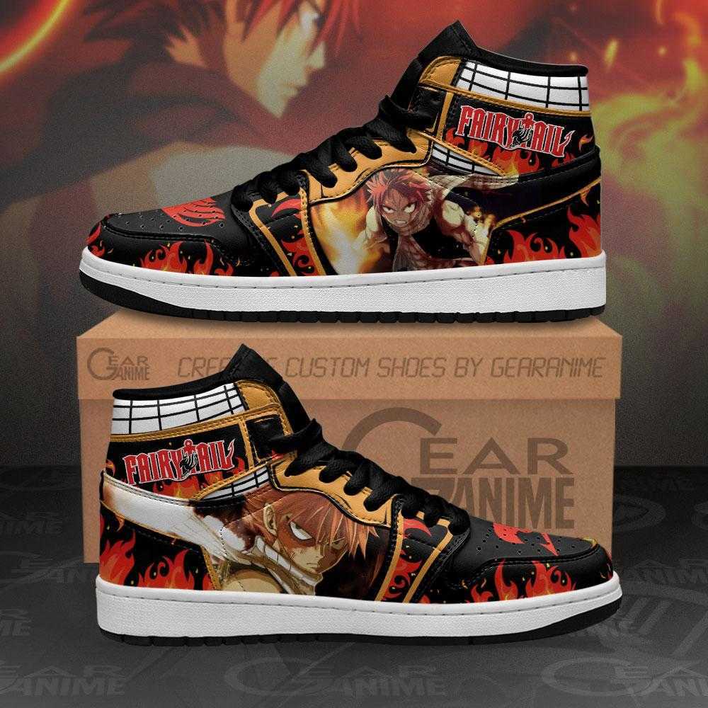 

Natsu Dragneel Basketball Sneakers Fairy Tail Anime Running Shoes