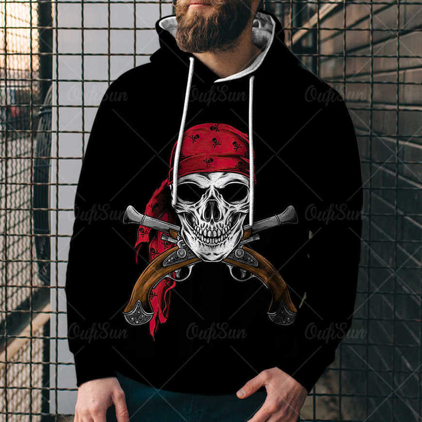 

men's loose 3d digital printed hooded sweaters uyxc, Black