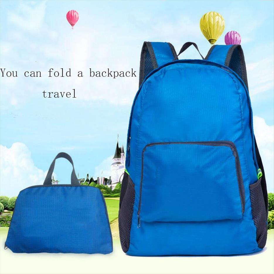

baduxingtu folding backpack waterproof bag portable nylon student travel