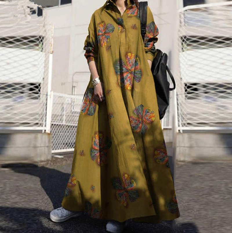 

Ramadan Muslim Abaya Dress Women Floral Hijab Shirt Dresses Jilbab Turkey Islamic Vestido Kimono Moroccan Kaftan Arabic Elbise
