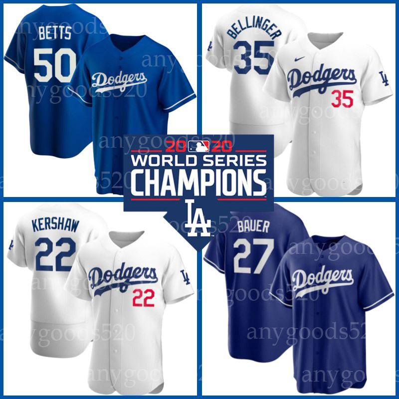 

Los Angeles Mookie Betts Dodgers Jerseys 27 Trevor Bauer Clayton Kershaw Cody Bellinger Corey Seager Justin Turner Baseball Max Muncy Men, Blue;black