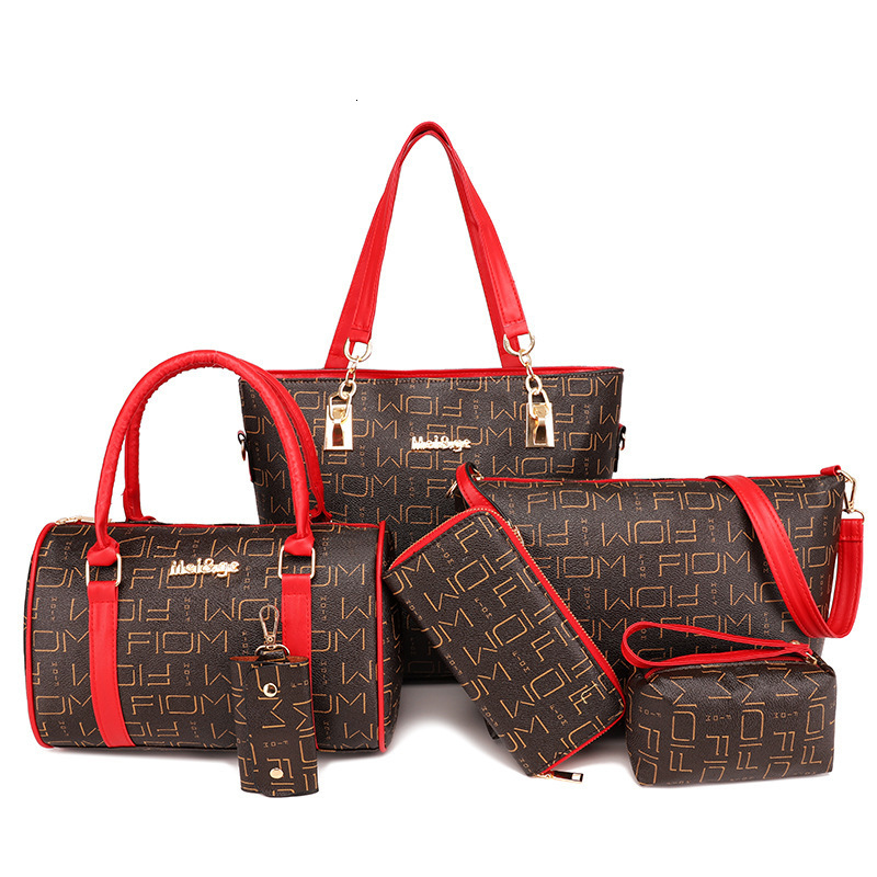 

Printed Women's Children's and Mother's Bag Six Piece Suit Fashion Versatile One Shoulder Slant Cross Handbag