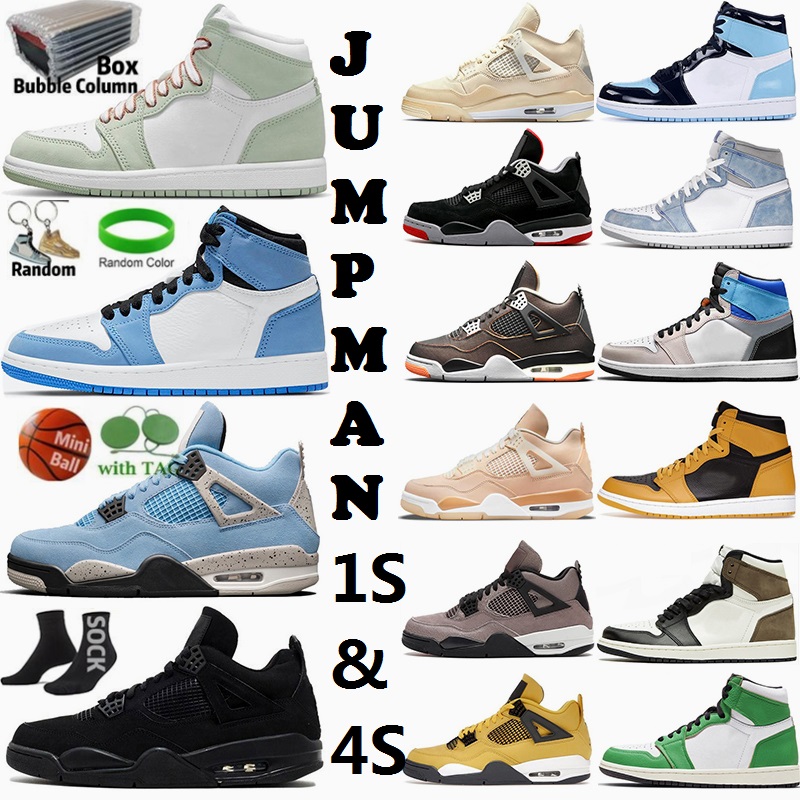 

Men S 1 Hyper Royal University Blue 1s Mens Basketball Shoes 4 4s Sail UNC Black Cat Bred Pure Money Starfish Fire Red Men Sports Women Sneakers Trainers, 16