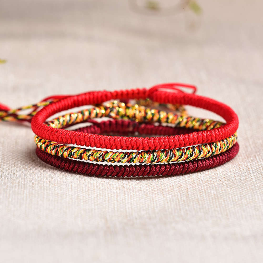 

Hand catenary Jewelry hand woven diamond Knot Bracelet for lovers, Black