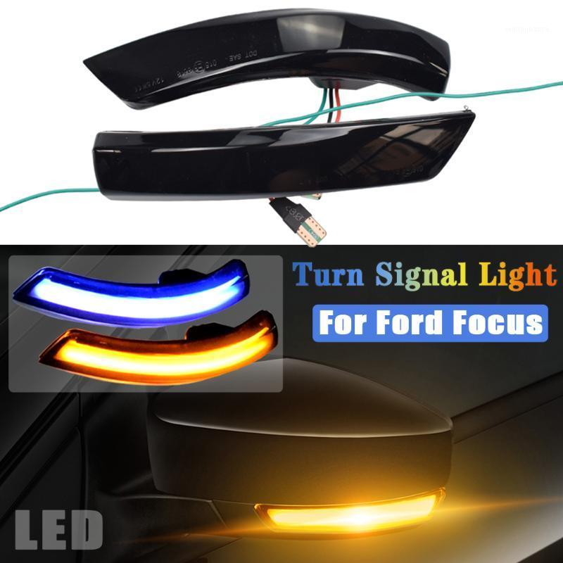 

Emergency Lights 2pcs For Focus 2 3 3.5 EU Mondeo 4 Dynamic Blinker LED Turn Signal Side Mirror Indicator