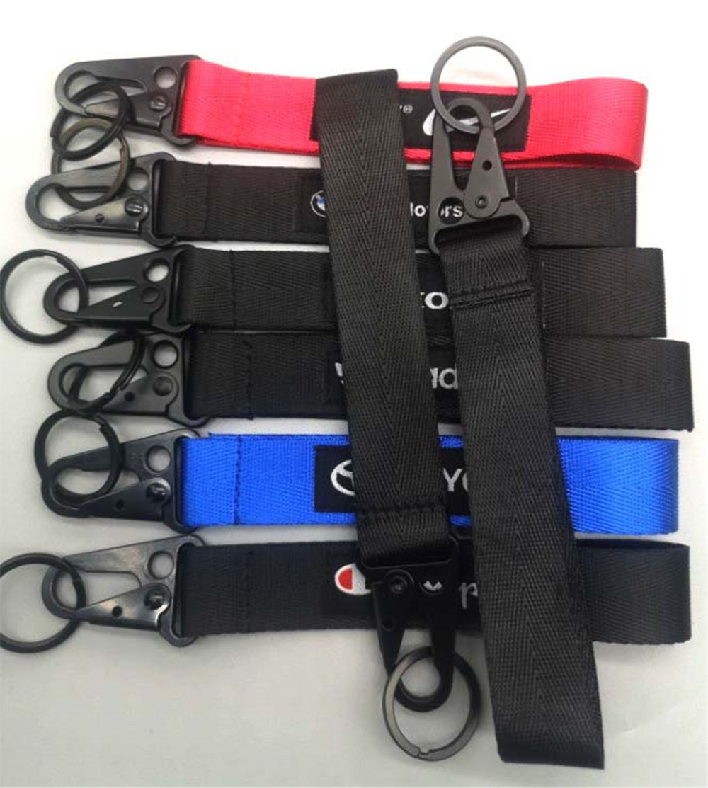 

Wholesale 100pcs Straps & Charms car sport AUTOMOTIVE WRIST KEY LANYARDS/LANYARDS CHOOSE BRAND for women men