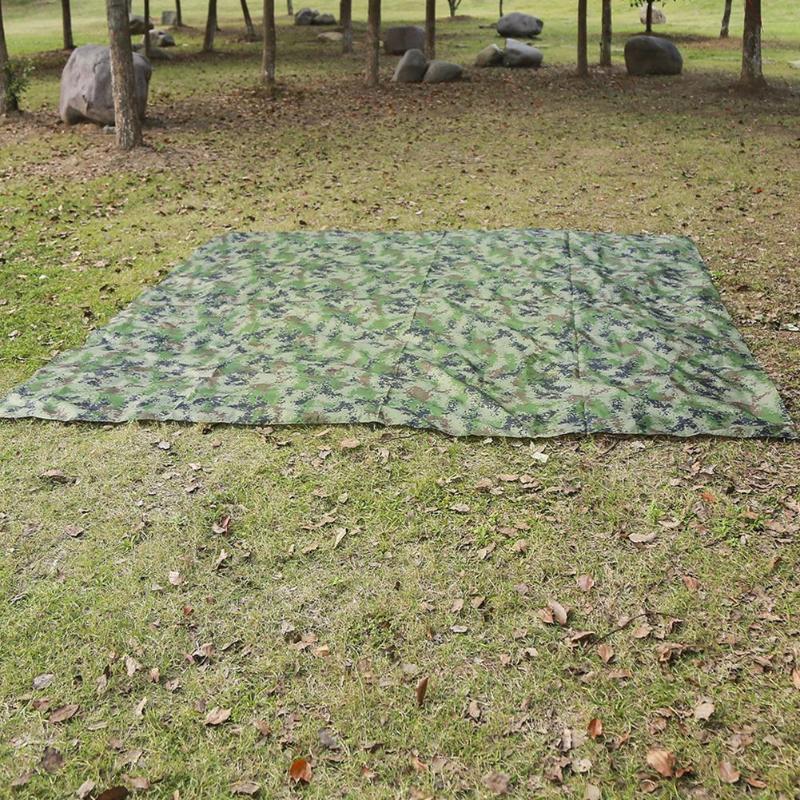 

Tents And Shelters 230*140cm Camouflage Outdoor Ultralight Tarp Camping Beach Mat Shelter Waterproof Rain Survival Multifunctional K4s8