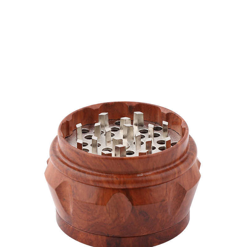 Creativity Wooden Drum Herb Grinder Smoking Accessories 40*32mm 4 Layers Crusher Tobacco Grinders DHL Free Delivery
