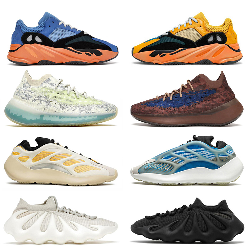 

Top Fashion Women Mens Trainers Running Shoes Kanye West Yeezy Boost 700 V2 Bright Blue Enflamme Amber Alien 380 V3 Azael 450 Cloud White Dark Slate Sports Sneakers, #38 36-46 pepper
