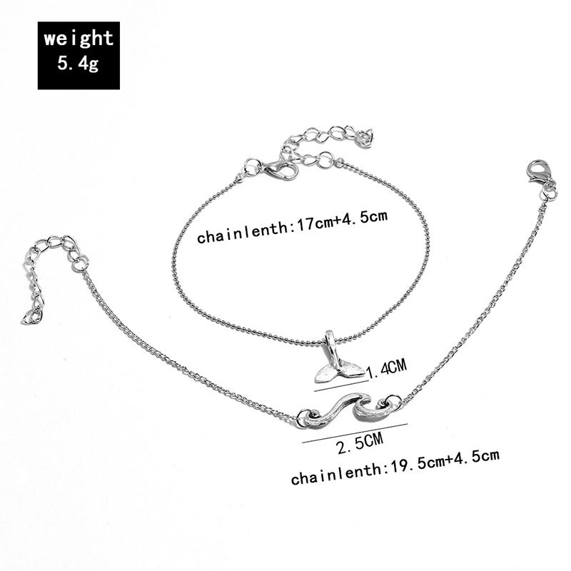 

Anklets Baellerry Vintage Multilayer For Women Pendant Anklet Pretty Fishtail Charms Beach Chain Summer Foot Ankle Jewelry Novel, Red;blue