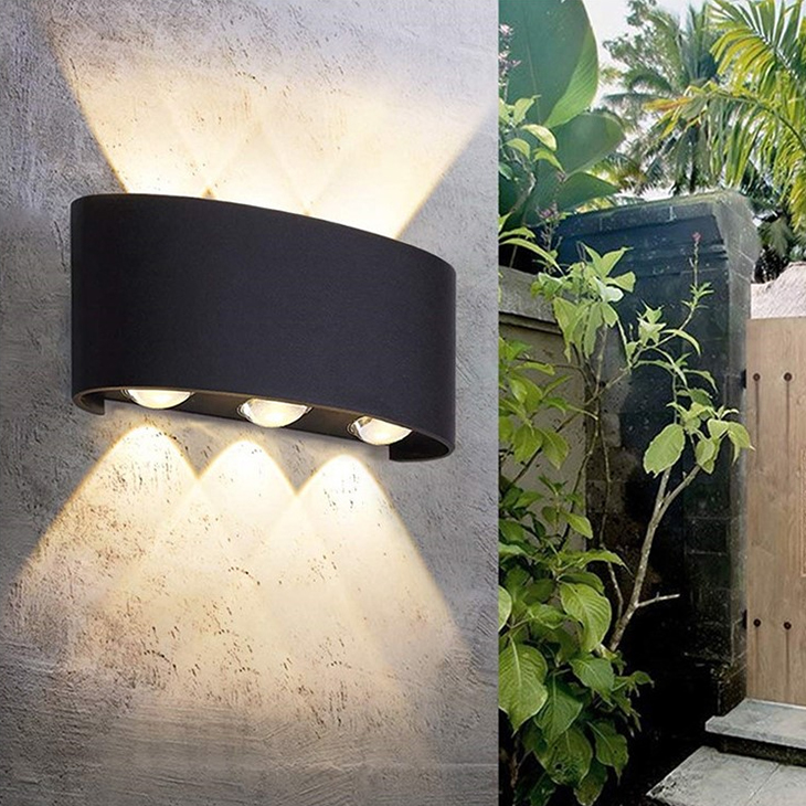 

Modern Led Wall Lamp 2w 4w 6w double head up and down Indoor Home Decoration Lighting Aluminum Balcony Wall Light
