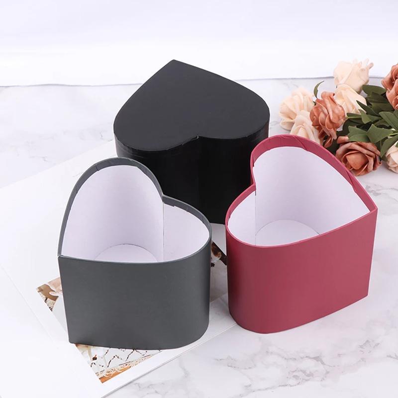 

Florist Hat Boxes Heart Shaped Box Candy Packaging For Gifts Christmas Flowers Living Vase Gift Wrap