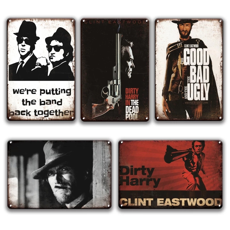 

2021 Classic Johnny Cash Rock N Roll Poster Metal Painting Plate Cinemas Tin Sign Retro Wall Sticker Decorative Plaque Shabby Chic Living Ro