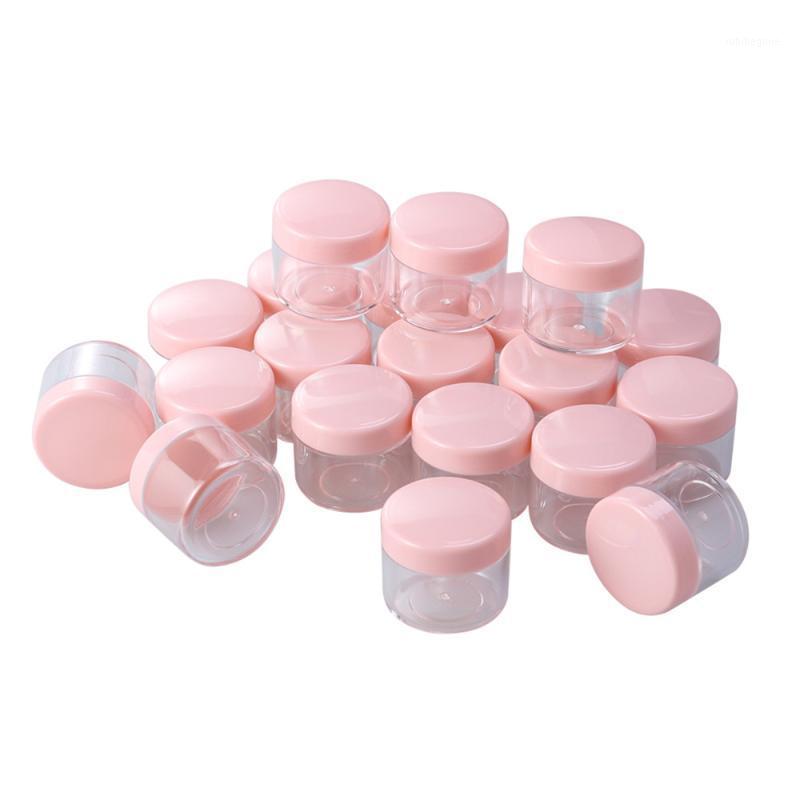 

Storage Bottles & Jars 20Pcs 20g Mini Portable Round Pot Cosmetic Travel Sample Empty Container For Facial Cream Shampoo Lotion )