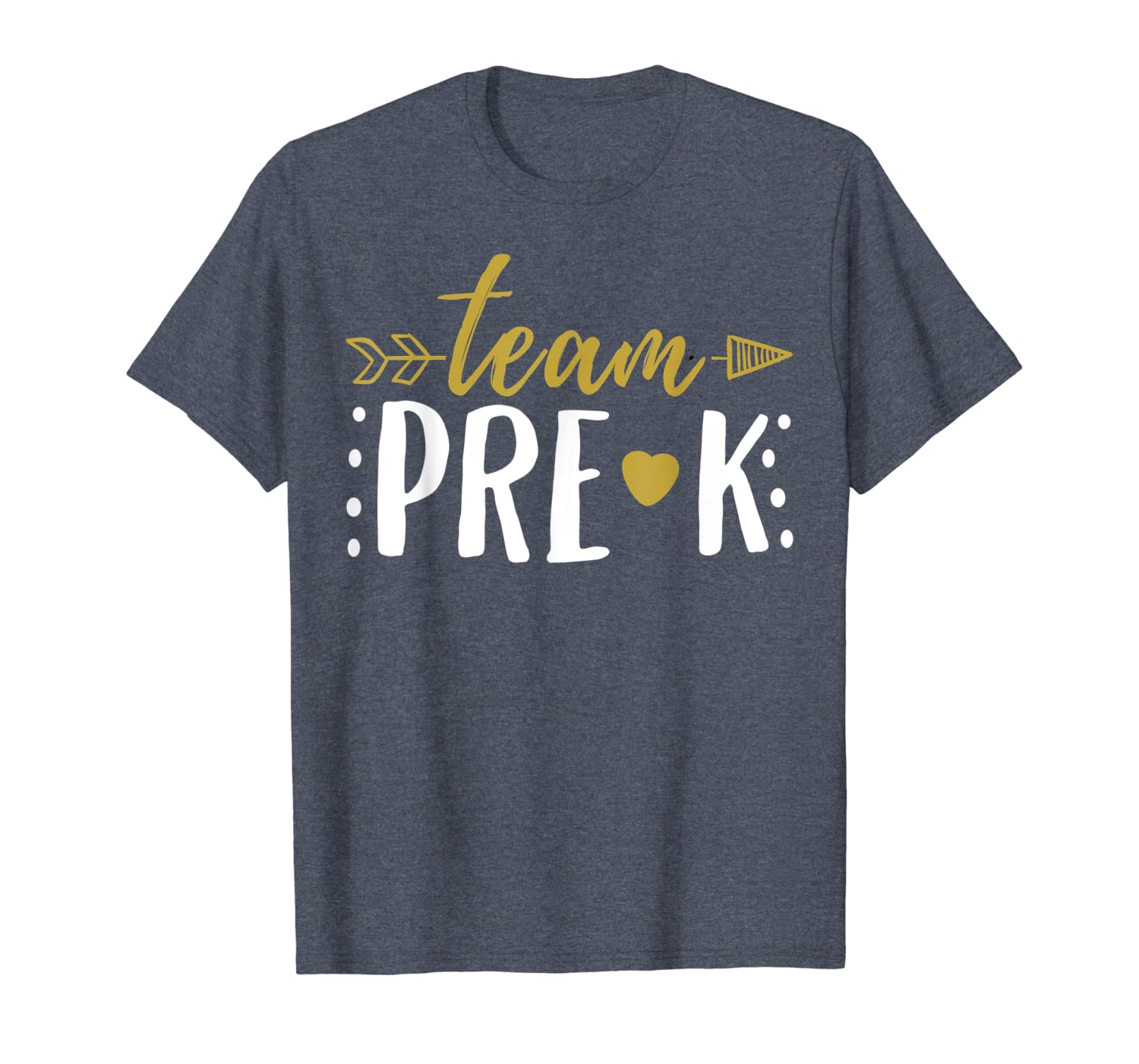 

team pre-k t shirt preschool teacher student arrow, White;black