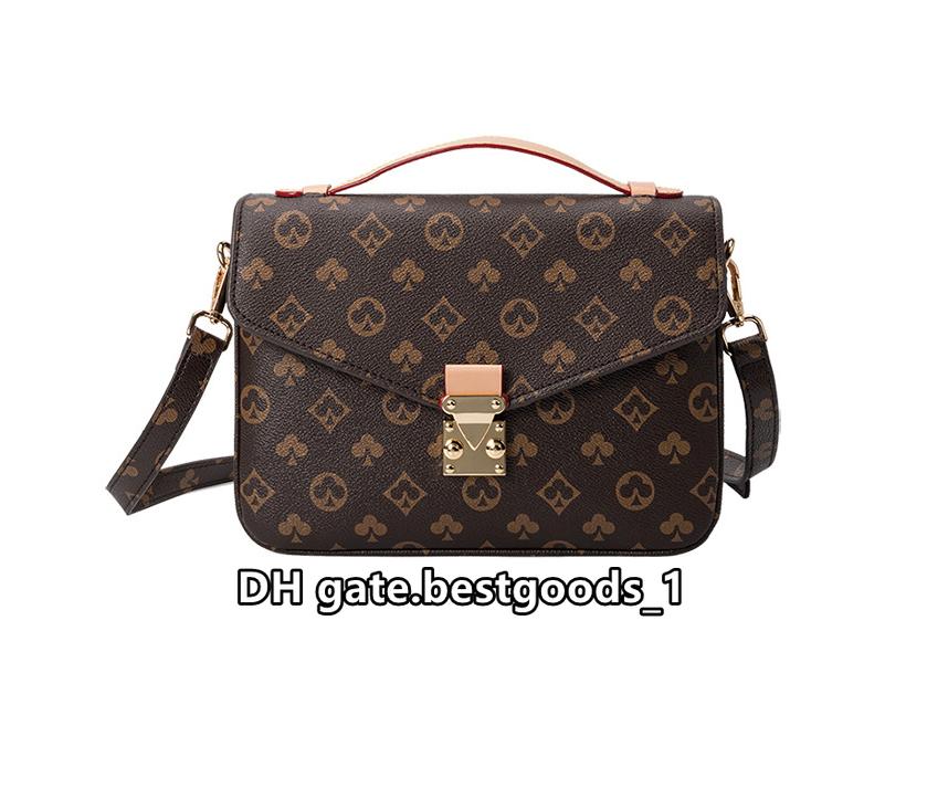 

Women Luxurys Designers Bags 2021 Handbags Print Diagonal Multi Top Casual Dicky0750b Soft Pochette Fashion Zipper Chain Flap Shoulder Qbut, Red;black