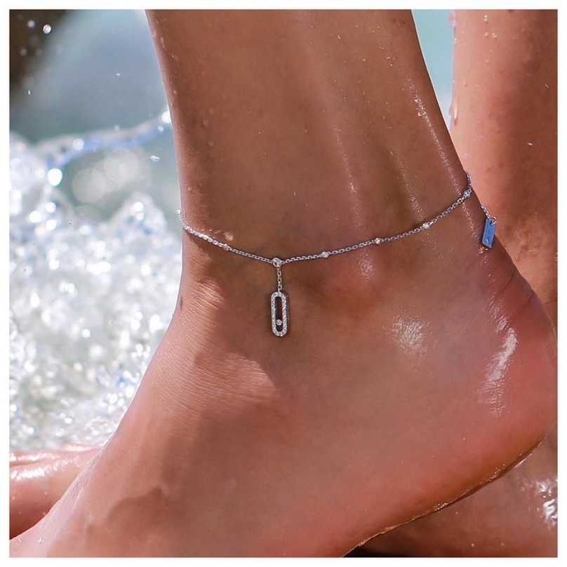 

JaneKelly Women's Fashion Micro Pave Set Cubic Zirconia Anklets For Women 211018