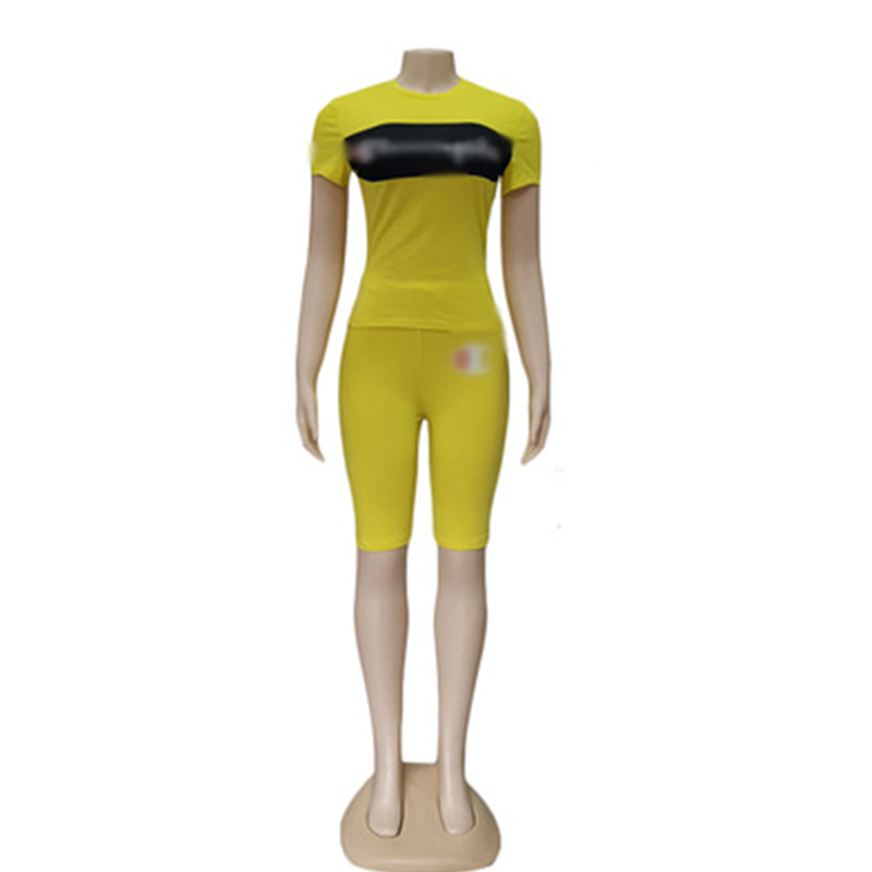 

Sportswear Tracksuits Female Leggings Sport Fitness Clothes Workout Suit Women Tracksuit Outfit Exercise Clothing, J2167-yellow