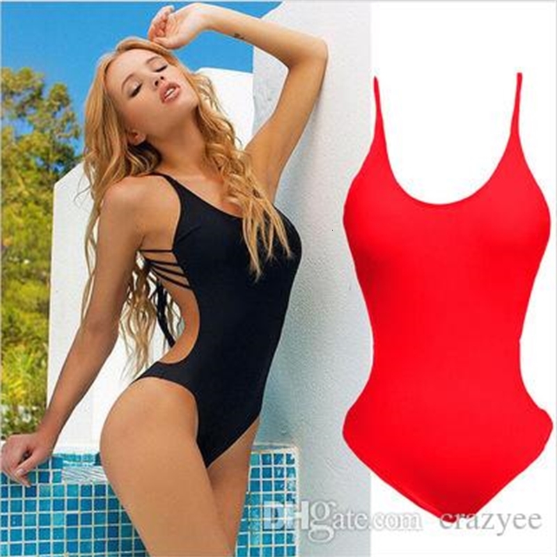 

Women' Sexy Women Swimwear Monokini Bathing Suit Jumpsuit Bikini Vintage One piece Swimsuit Size -XL, White