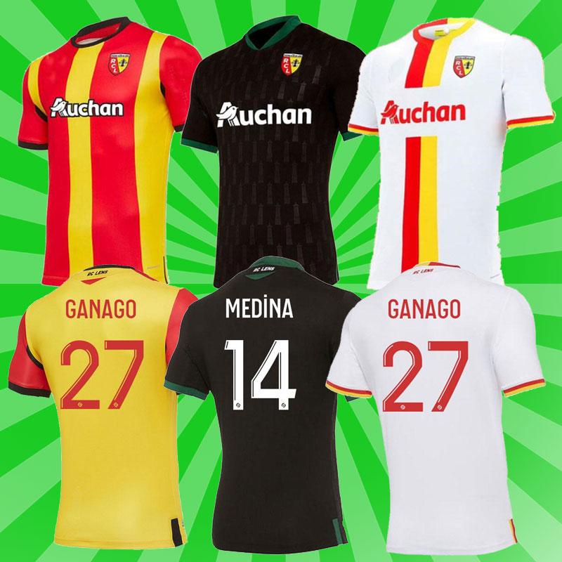 

20 21 RC Lens soccer jerseys Gradit Fortes Cahuzac Perez KAKUTA 2021 OTOCA maillot de foot Camisa TRAORE GANAGO Men + kids football Shirts, Black