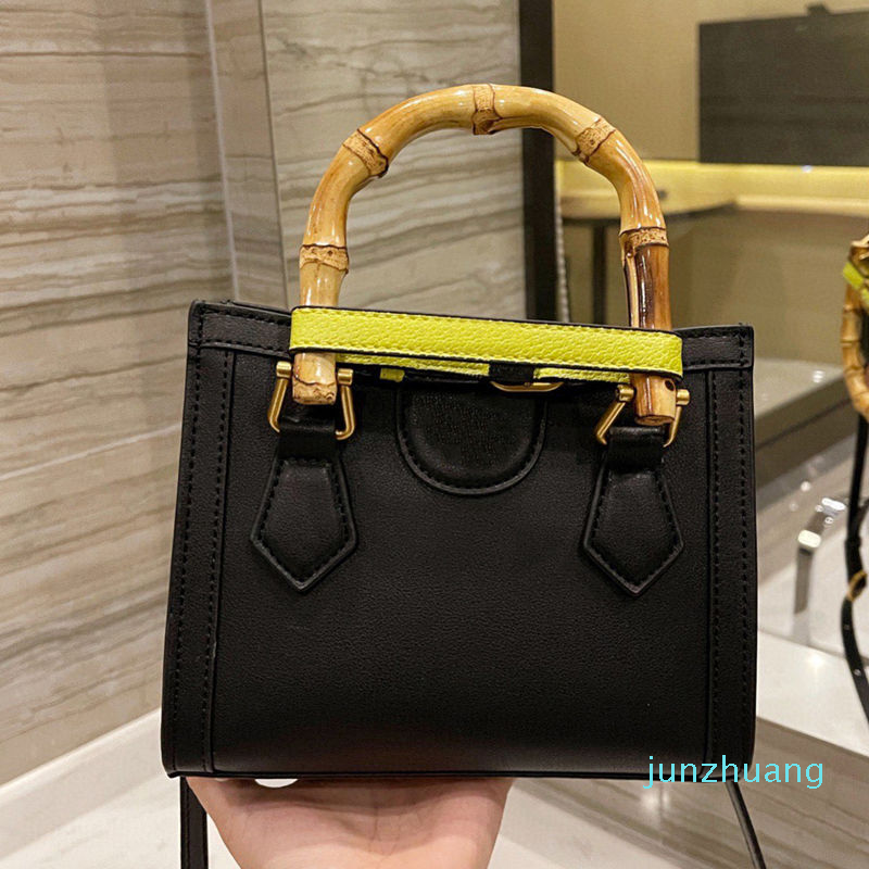 

Designer- Fashion bag Women Shoulder Bamboo Bags Handbags totes chains phone bag wallet cross body Metallic vintage temperament, A 21*16cm