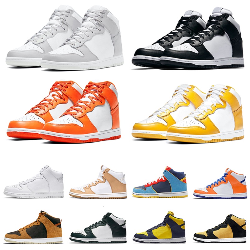 

SB Dunk Dunks High mens running shoes Ambush X Syracuse Triple White Black Dark Sulfur Flash Lime Premier Chicago Royal Blue men women train
