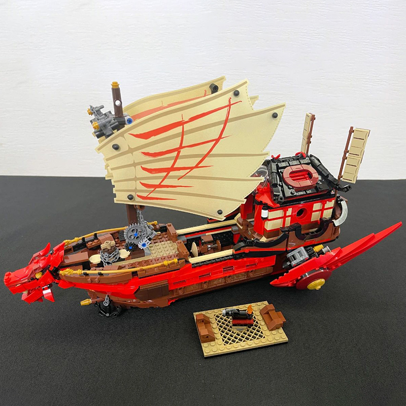 

Ninja Series 11558 Fate Rewards Pirate Ship Model 1781PCS Building Blocks Brick Toys Kids Birthday Gift Set 71705 X19007