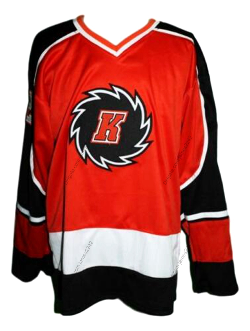 

Custom Retro Dupuis #2 Fort Wayne Komets Hockey Jersey Stitched Orange Size S-4XL Any Name And Number Top Quality Jerseys