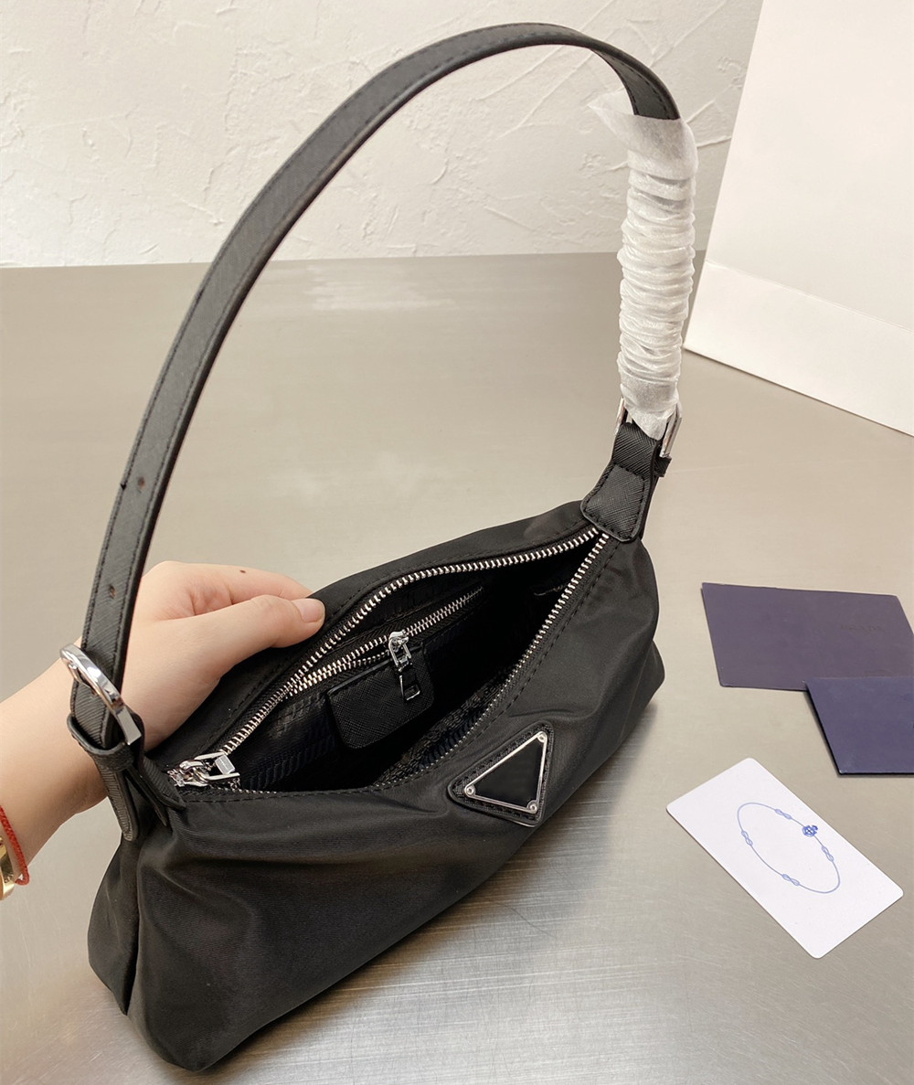 

Classic fashion Women Evening Shoulder Bags Luxury lady Purses Baguettes Handbags small size Black Crossbody Nylon Cross Body high quality