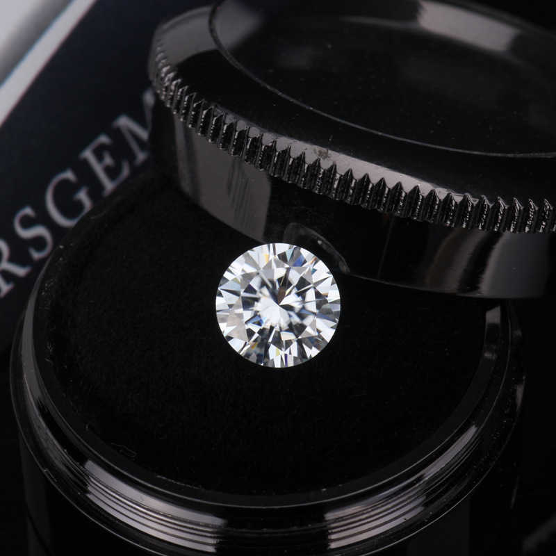 Loose Gemstones Brilliant Cut 1 Carat VVS1 Diamond D Color 6.5mm Moissanite Jewelry Natural Stone Pendant for Necklace Chain H1015-image-733147119