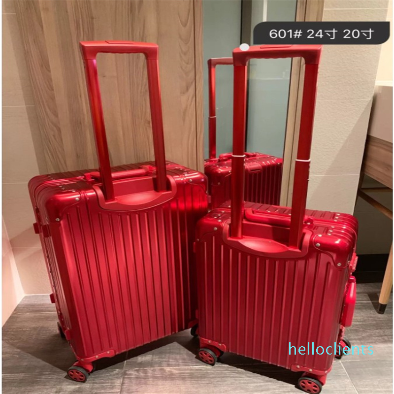 High quality suitcase PC anti-wear material TSA customs lock thickened aluminum alloy luggages corner large capacity travel-case air case-image-739003379