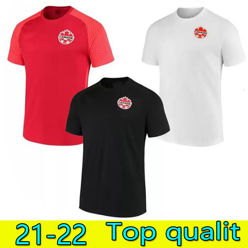 

21/22 Canada Soccer Jerseys 2021 Home DAVIES CONCACAF Gold Cup EVSTAQUIO HUTCHINSON Maillots De Foot shirt Short sleeve DAVID football uniform, Black;yellow