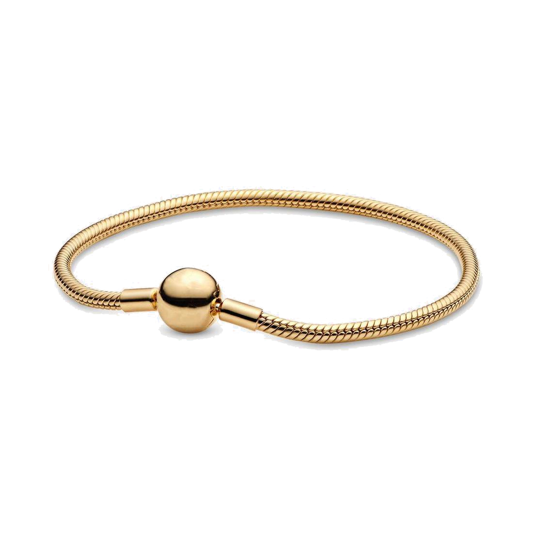 

Designer Jewelry fit Pandora Bracelet Charms Bead 18K Gold-Plated Snake Chain 925 Silver Love Bracelets Beads Jewellery chain Charm Beaded women, Golden;silver