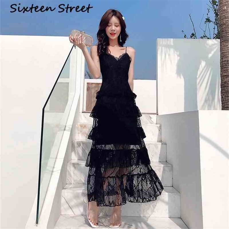 

Spaghetti Strap Black Mesh Maxi Dress Woman Summer Beach Sleeveless V-neck Long Dresses Female Party Runway Vestido 210603, Dark grey