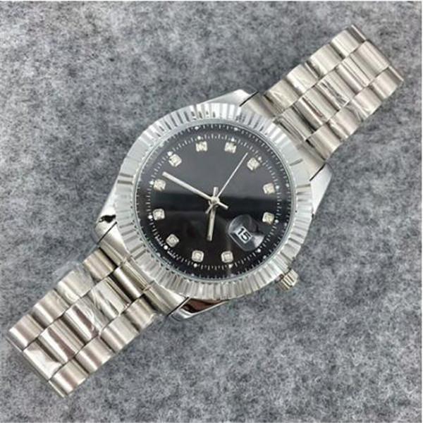 

relogio masculino Wristwatches Luxury wist fashion Black Dial With Calendar Bracklet Folding Clasp Master Male 40mm giftluxury Mens 029, 14