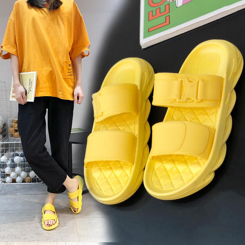 

Sandals Women's Style Fashion Breathable Thick-soled Flat Sports Slippers, Black