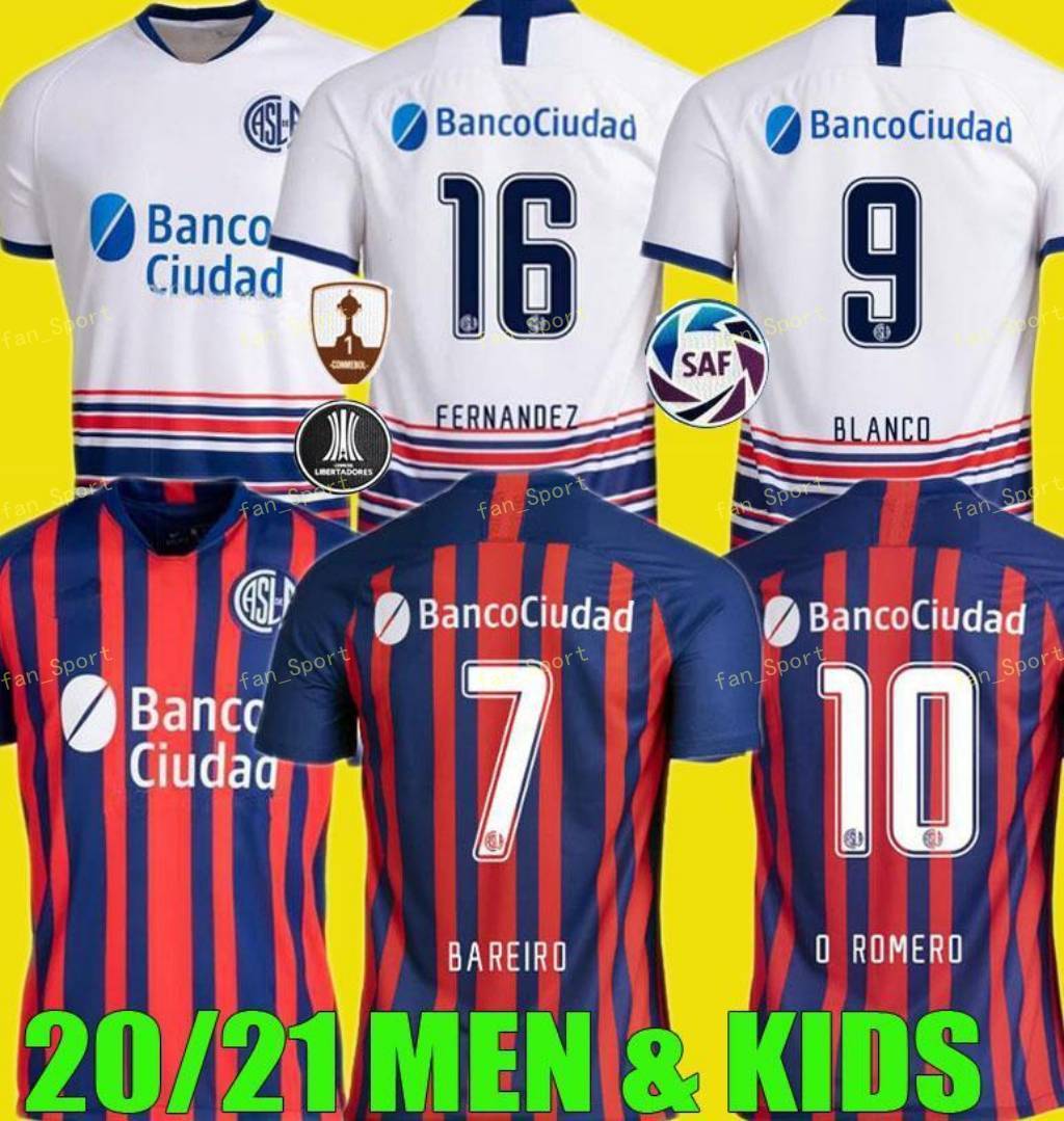 

20/21 San Lorenzo Soccer Jersey 2020 San Lorenzo Accueil BELLUSCH football shirt personnalisÃ© Blandi CERUTTI uniforme de football, Black;yellow