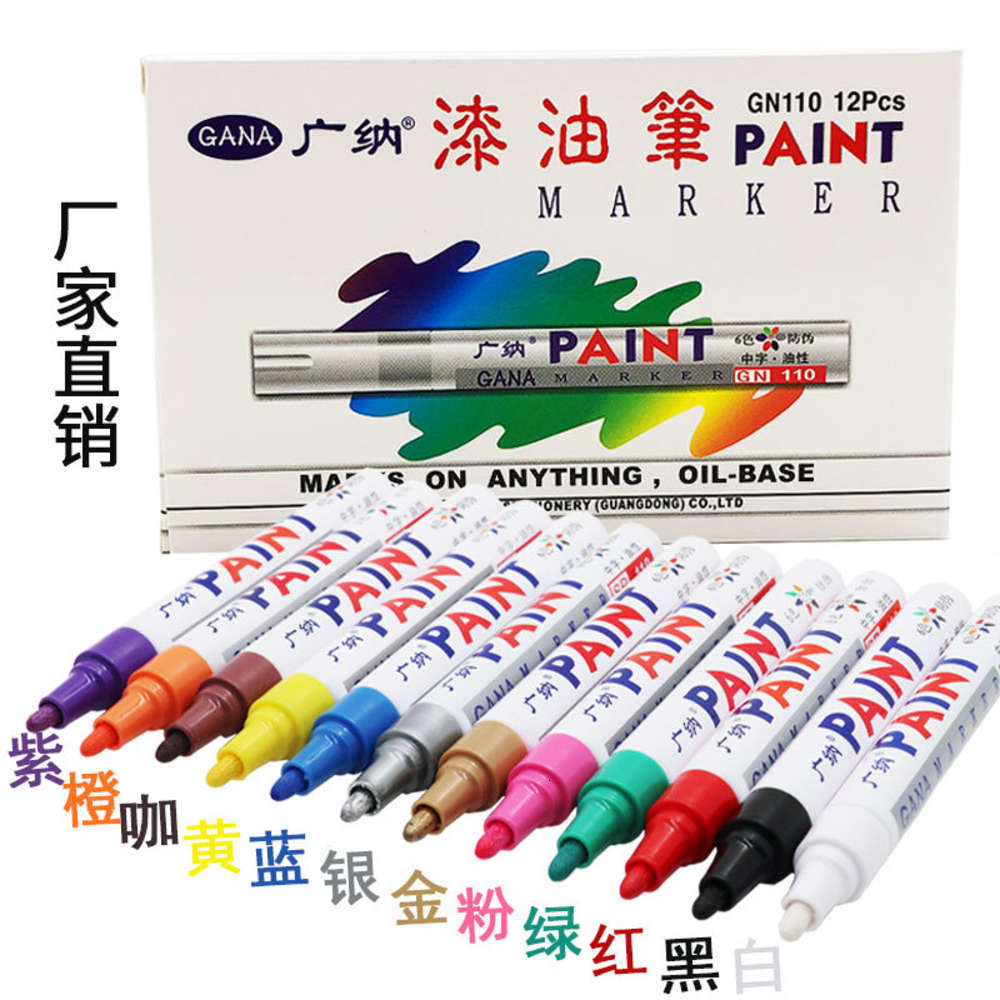 

Paint Guangna Pen White Gn-110 Touch Up Diy Graffiti Album Marker Tire