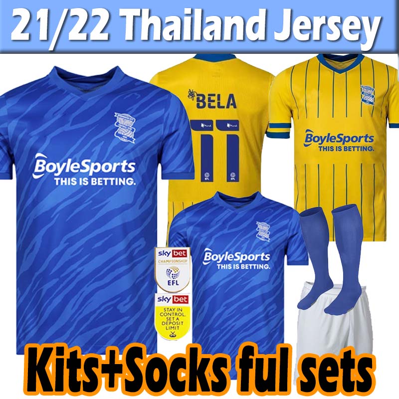 

21/22 Birmingham Lukasz Jutkiewicz Soccer Jersey 2021 2022 Sam Gallagher jerseys Men Kids Kits socks full sets home away football shirts thailand, 21 22 home patch