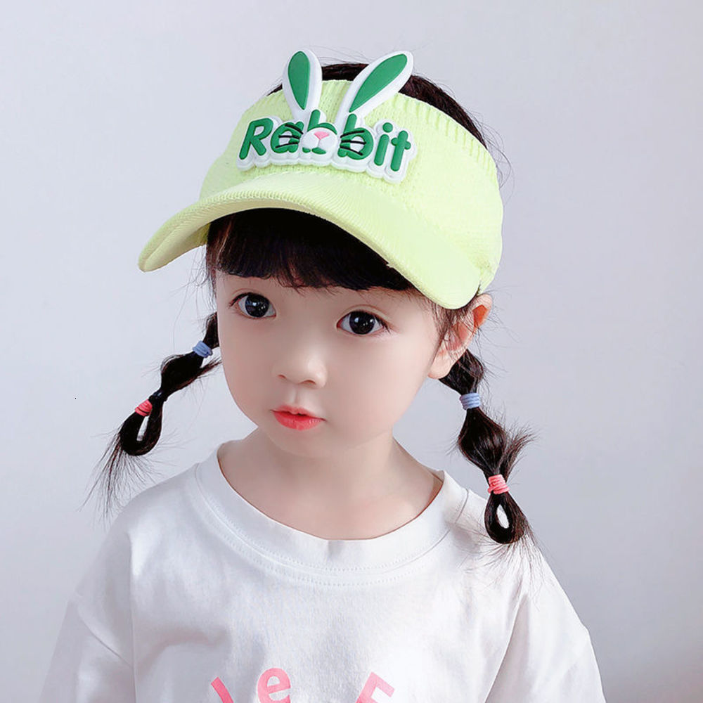 

Children's empty top hat summer sun protection and shade lovely men's women's UV cartoon cap, Yellow