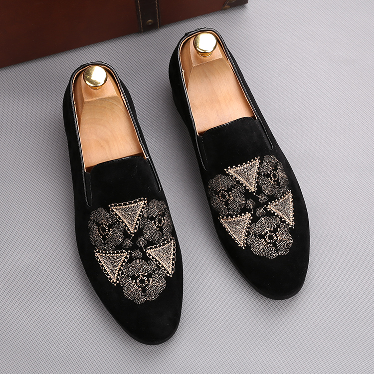 

New Style Men Business suede Leather Formal Shoes Pointed Toe Mens Dress Shoes Patent Leather Oxfords Wedding Shoe G197, Black
