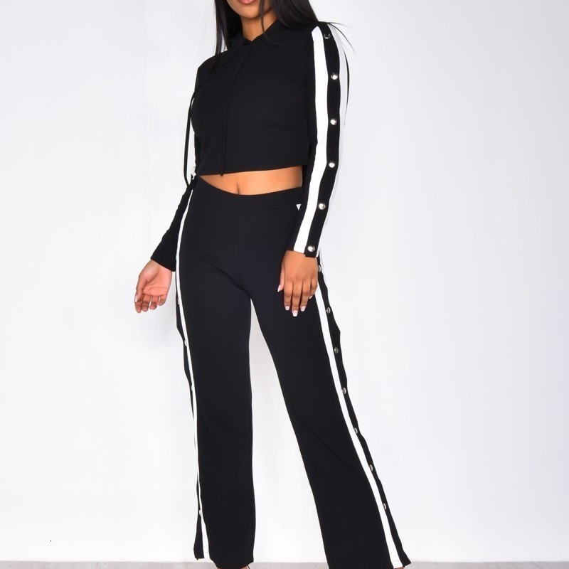 

and Tracksuits Autumn Women' winter sports leisure double breasted 2-color suit, Red