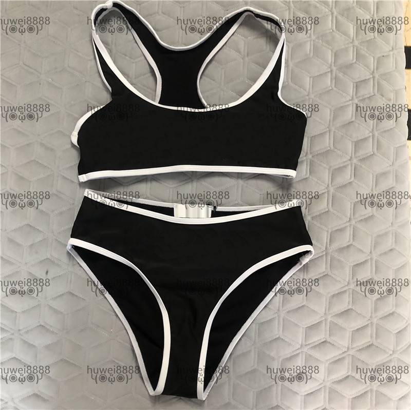 

Black Goddess Bikinis Hipster Padded Women' Push Up Top Quality Swimwears Outdoor Vacation Luxury Swimming Bandage Designer Swimsuits Four Seasons Universa