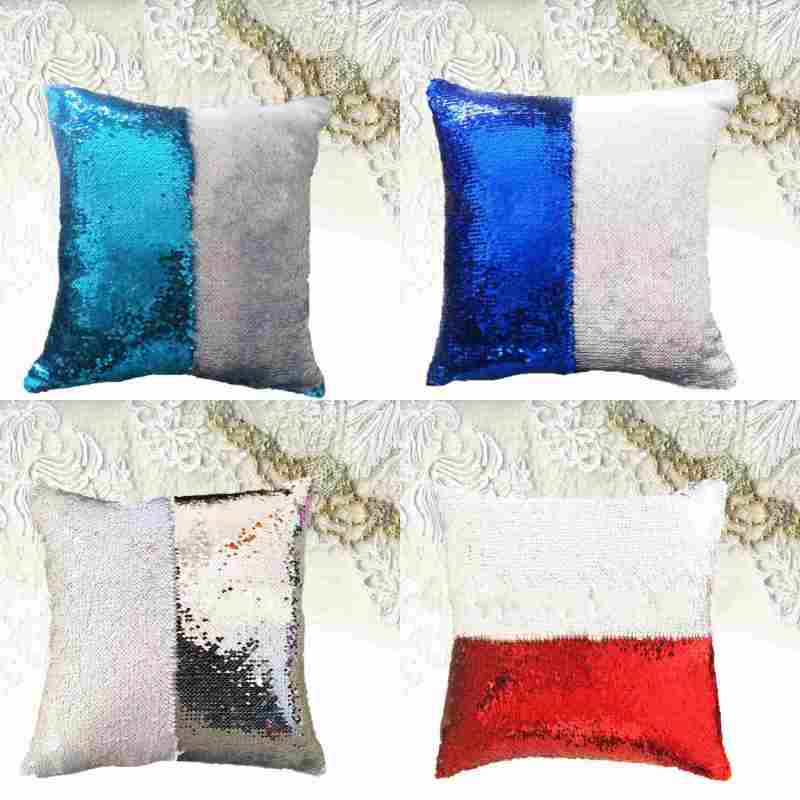

Reversible Glitter Mermaid DIY Sequins Cushion Cover Throw Pillow Cushion Cover Car Home Sofa Decoration Pillowcase s